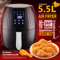 No Oil Stainless Steel 5.5L Air Fryers